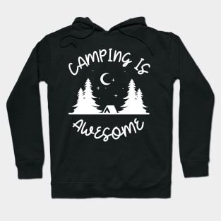 camping is awesome Hoodie